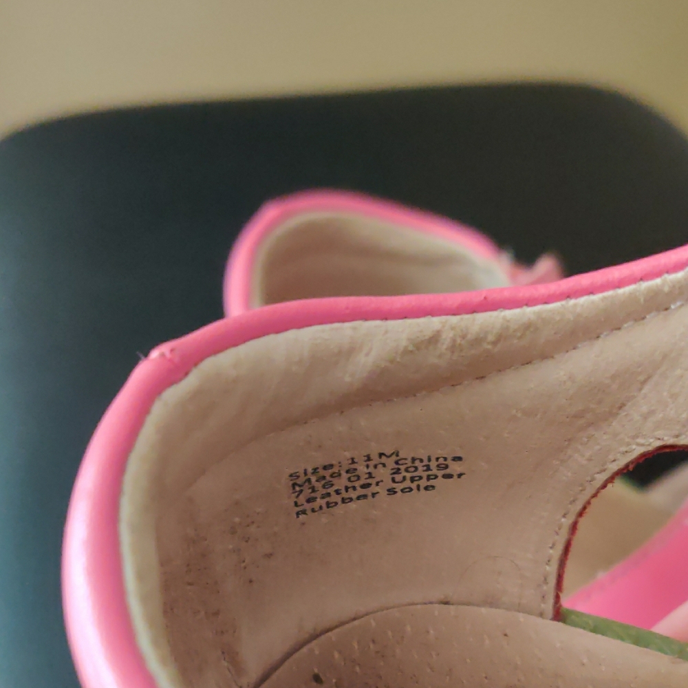 Livie & Luca Pink Sandals with Yellow Flower Accents - Picture 4 of 6